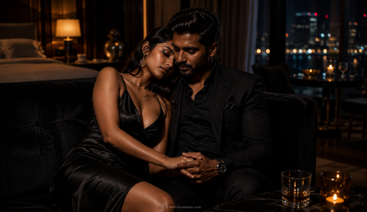 Modern relationship psychology and wife freedom concept highlighting premium lifestyle aesthetics